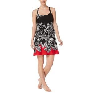 Linea Donatella Duchess Mesh Lace-Racerback Chemise Size S